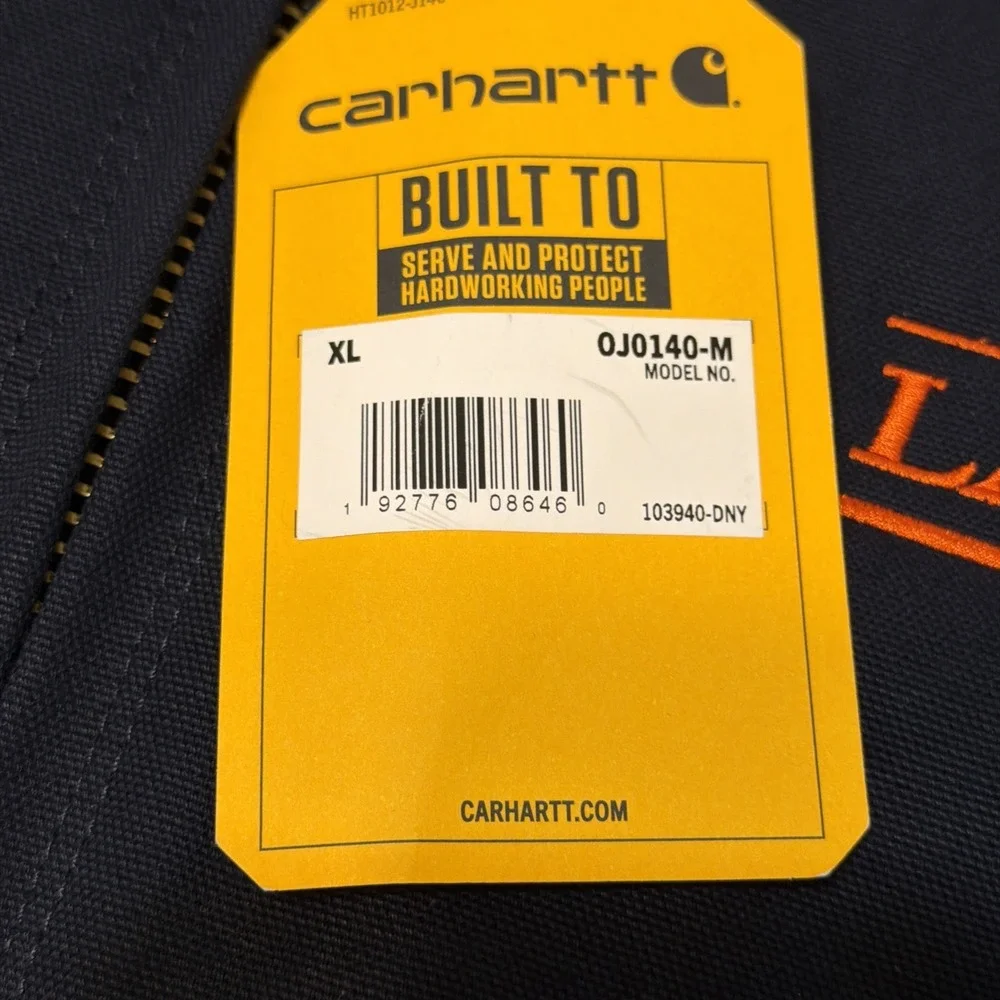 Carhartt Firm Duck Insulated Flannel Lined Active Jacket XLarge LooseFit New Tag